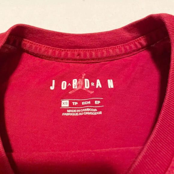 Nike Jordan Mens Shirt Jumpman Short Sleeve Tshit Size XS Flaws - Picture 2 of 16